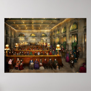 Bahnhof - Gewartet in Grand Central 1904 Poster