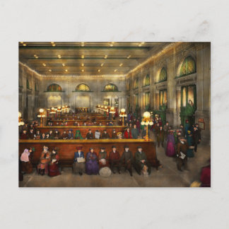 Bahnhof - Gewartet in Grand Central 1904 Postkarte