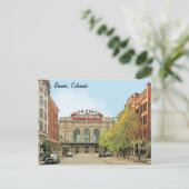 Bahnhof Gewerkschaft, Denver, CO, Fahrt mit dem Zu Postkarte (Stehend Vorderseite)