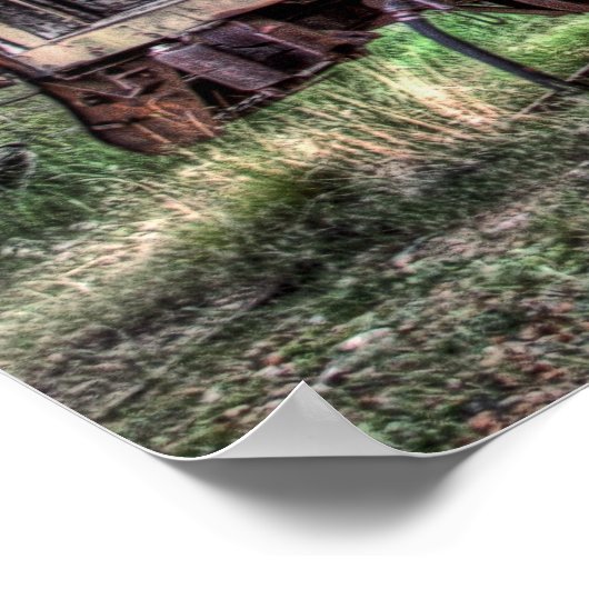 Bahnhof Ghost - Montana Poster (Ecke)