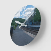 Bahnhof Glaisdale Runde Wanduhr (Winkel)