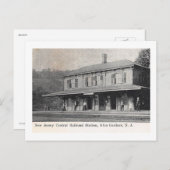 Bahnhof, Glen Gardner, New Jersey Vintag Postkarte (Vorne/Hinten)