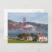 Bahnhof Golden Gate Bridge Postkarte (Vorne/Hinten)