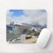 Bahnhof Gornergrat in der Schweiz Mousepad (Mit Mouse)