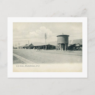 Bahnhof, Hackettstown NJ 1906 Vintag Postkarte