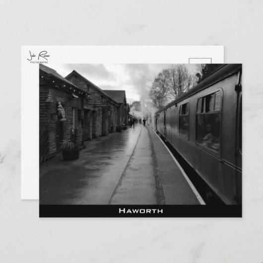 Bahnhof Haworth Postkarte (Vorne/Hinten)