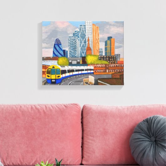 Bahnhof Hoxton Leinwanddruck (Insitu (Wohnzimmer))