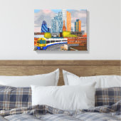 Bahnhof Hoxton Leinwanddruck (Insitu (Schlafzimmer))