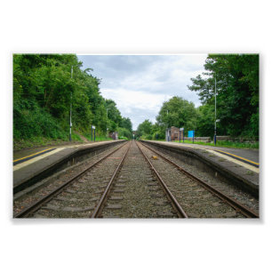 Bahnhof Ince und Elton Fotodruck