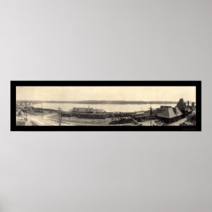 Bahnhof Keokuk Foto 1907 Poster