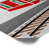 Bahnhof Kinder Dekorationsdruck Poster (Ecke)