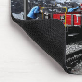 Bahnhof Kleine Scheidegg in der Schweiz Mousepad (Ecke)