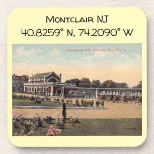 Bahnhof Lackawanna, Montclair NJ Vintag Getränkeuntersetzer