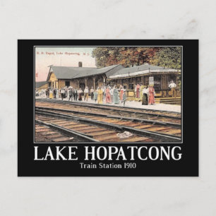 Bahnhof, Lake Hopatcong, NJ, Vintag Postkarte