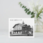 Bahnhof Lambertville, NJ Vintag Postkarte (Stehend Vorderseite)