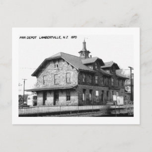 Bahnhof, Lambertville, NJ Vintage Postkarte