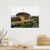 Bahnhof Lausanne in der Schweiz Poster (Küche)