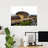 Bahnhof Lausanne in der Schweiz Poster (Heimbüro)