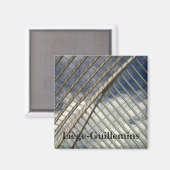 Bahnhof Liège-Guillemins Magnet (Vorderseite/Rückseite)