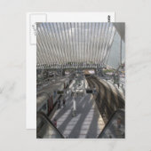 Bahnhof Liège-Guillemins Postkarte (Vorne/Hinten)