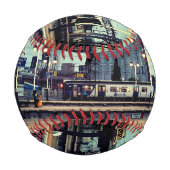 Bahnhof Manchester mit Ansicht Baseball (Rückseite)