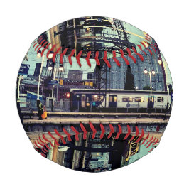 Bahnhof Manchester mit Ansicht Baseball