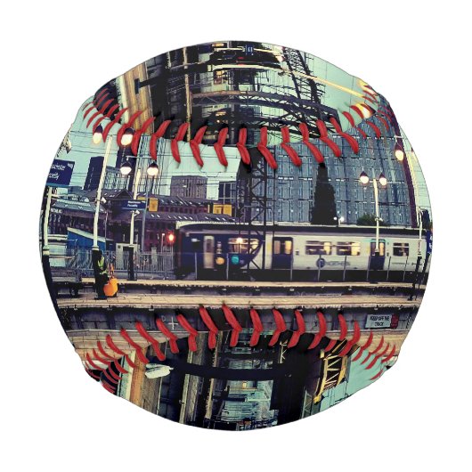 Bahnhof Manchester mit Ansicht Baseball (Vorderseite)