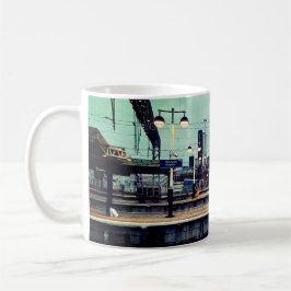 Bahnhof Manchester mit Ansicht Kaffeetasse