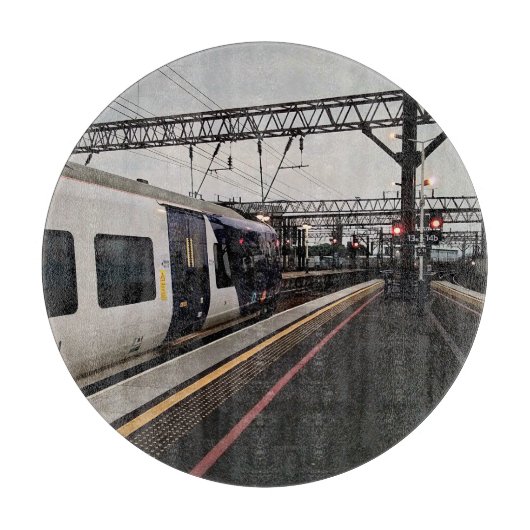 Bahnhof Manchester, nachts Schneidebrett (Vorderseite)