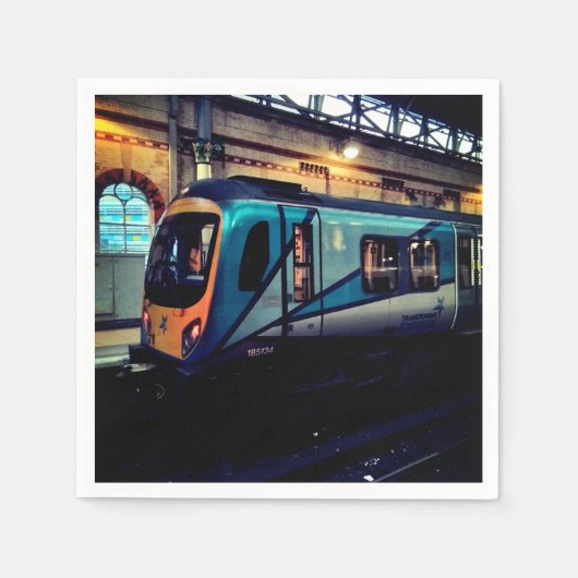 Bahnhof Manchester Serviette (Vorderseite)