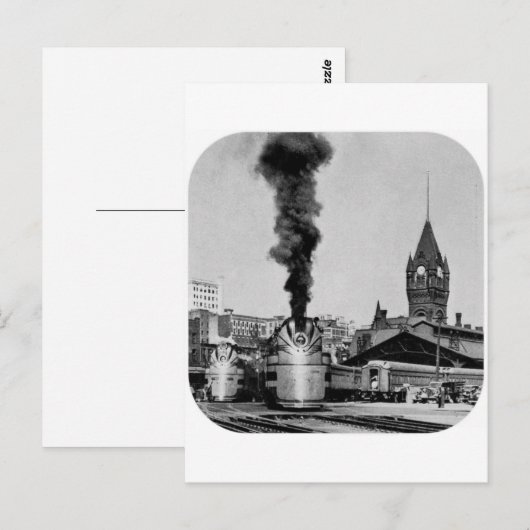 Bahnhof Milwaukee Postkarte (Vorne/Hinten)