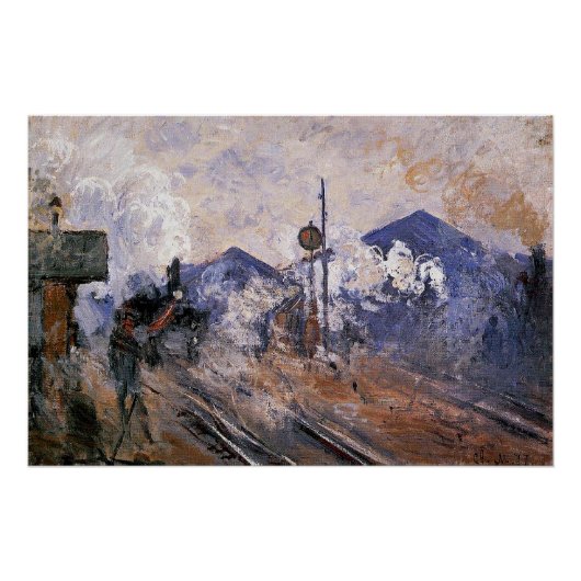 Bahnhof Monet - Saint-Lazare, Bahnhof, Poster (Vorderseite)