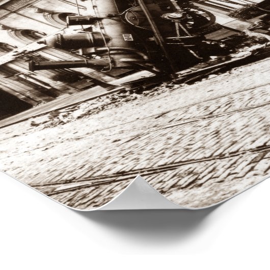 Bahnhof Montparnasse - 1895 Poster (Ecke)