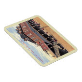 Bahnhof, New Brunswick, NJ Vintag Magnet (Rechte Seite)