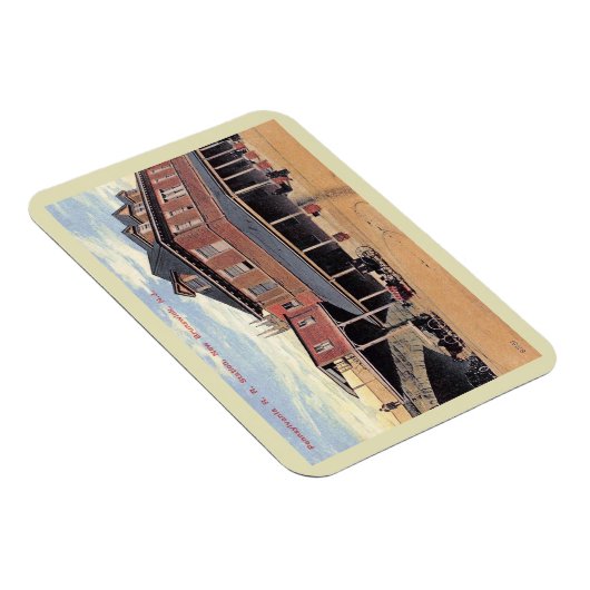 Bahnhof, New Brunswick, NJ Vintag Magnet (Rechte Seite)