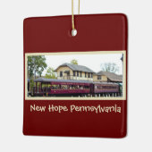 Bahnhof New Hope Keramikornament (Links)