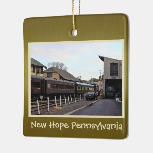Bahnhof New Hope Keramikornament (Links)