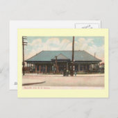 Bahnhof, Newark, New Jersey Vintag Postkarte (Vorne/Hinten)