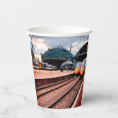 Bahnhof Newcastle Pappbecher (Rückseite)