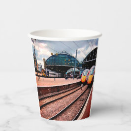 Bahnhof Newcastle Pappbecher
