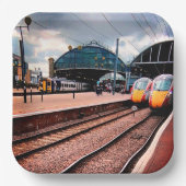 Bahnhof Newcastle Pappteller (Vorderseite)
