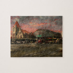 Bahnhof - NY Central Railroad-Depot 1905 Puzzle