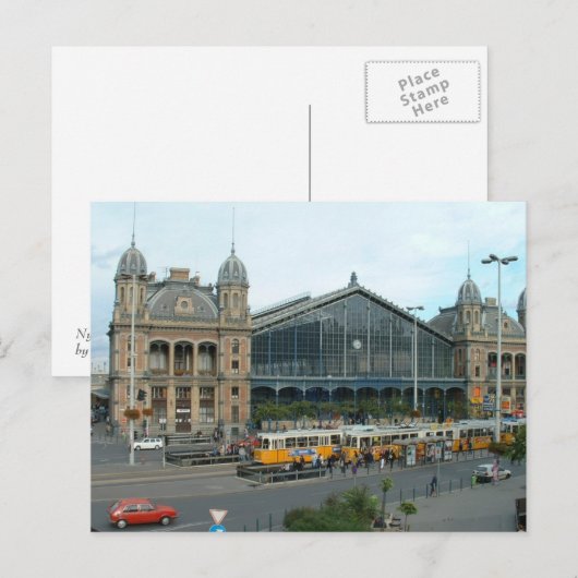 Bahnhof Nyugati Postkarte (Vorne/Hinten)