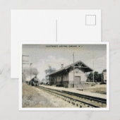 Bahnhof Oakland NJ Postkarte (Vorne/Hinten)