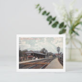Bahnhof OberMontclair, NJ 1908 Vintag Postkarte (Stehend Vorderseite)
