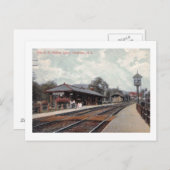 Bahnhof OberMontclair, NJ 1908 Vintag Postkarte (Vorne/Hinten)