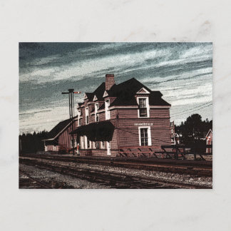 Bahnhof Orangedale Cape Breton Nova Scotia Postkarte