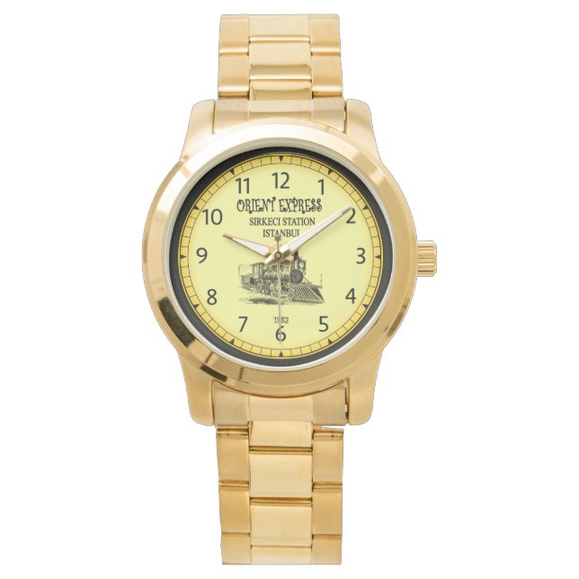 Bahnhof Orient Express Paris / Bahnhof Istanbul ~ Armbanduhr (Vorderseite)