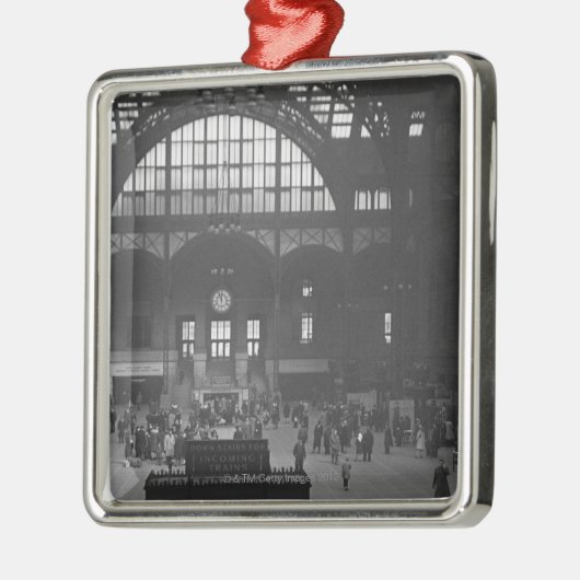 Bahnhof Ornament Aus Metall (Links)