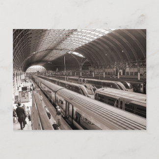 Bahnhof Paddington, London. Postkarte